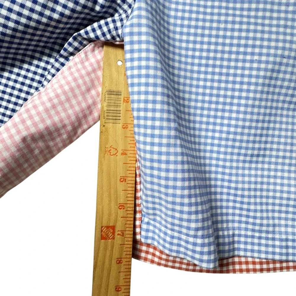 Brooks Brothers‎ Swim Trunks Board Shorts 1XL T Gingham Drawstring Pockets READ